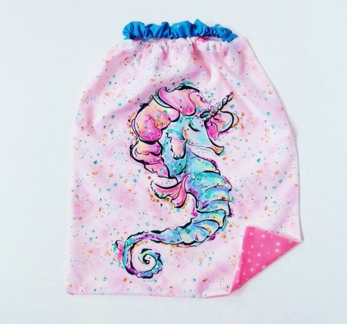 Serviette élastique "hippocampe" 