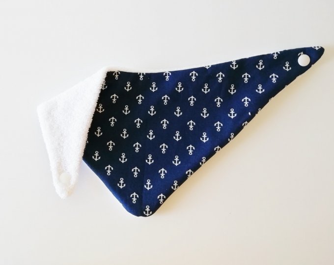 Bavoir bandana  ancres 