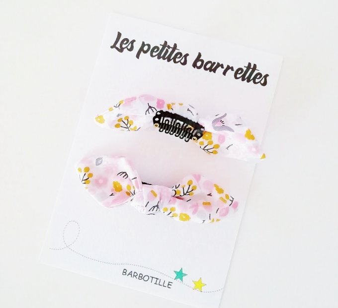 barrettes "fleurs"