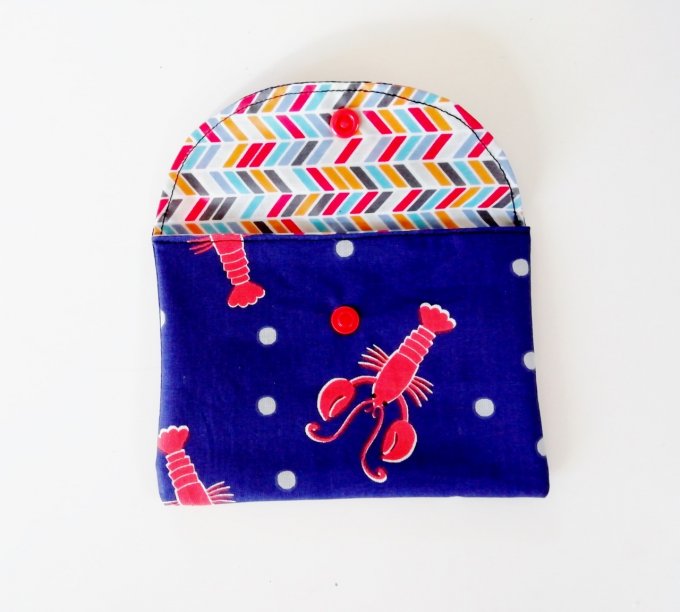 Pochette à savon homard