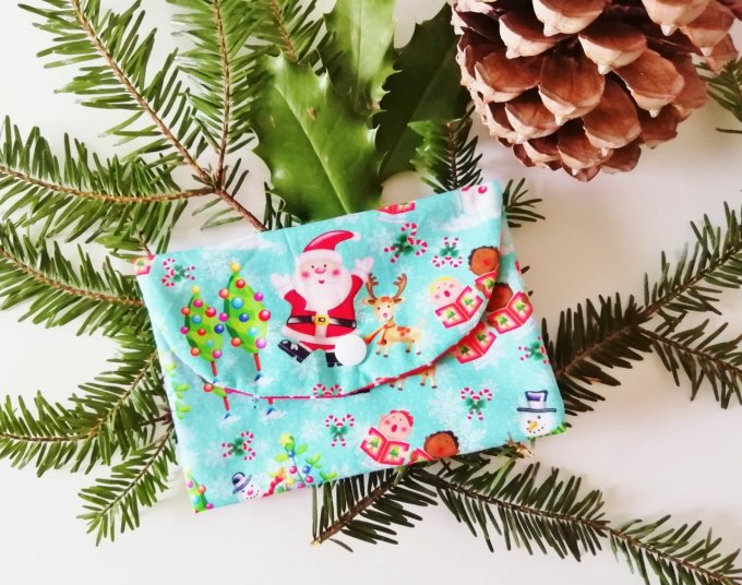 Pochette à billet "au pays de noël"