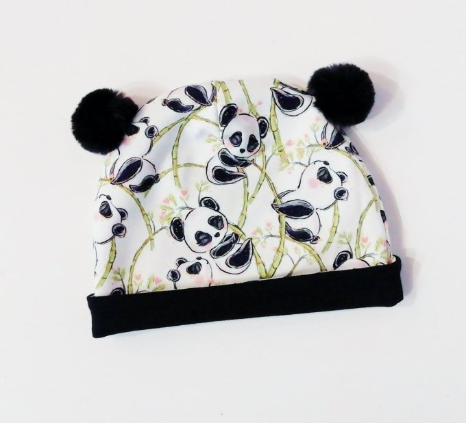 bonnet 3 mois panda