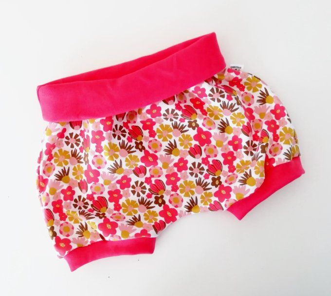 Bloomer sarouel 2 ans fleurs fushia