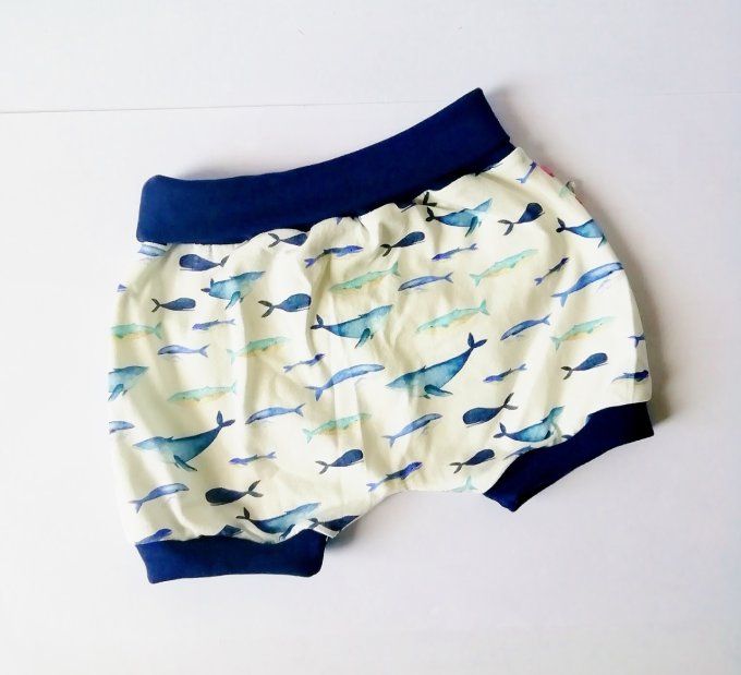 Bloomer sarouel 12 mois "baleines"
