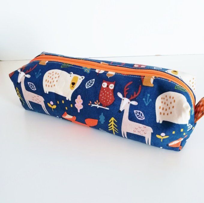 trousse rectangle "animaux forêt"