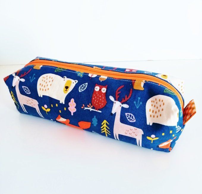 trousse rectangle "animaux forêt"