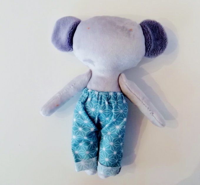 peluche doll koala pantalon menthe