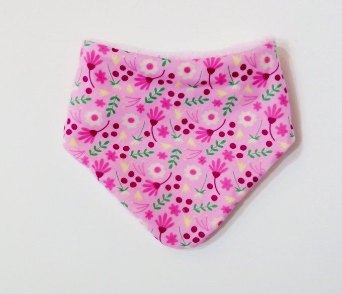 bandana polaire fleurs