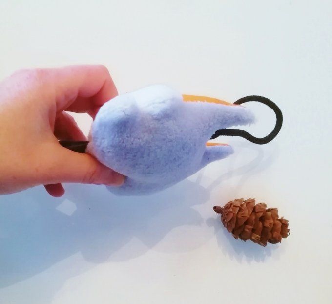 Attache tétine renard (rembourée)