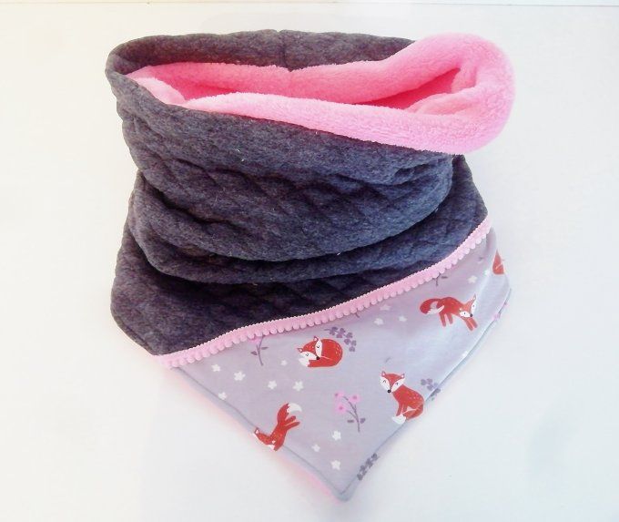 Snood XXL renard gris 