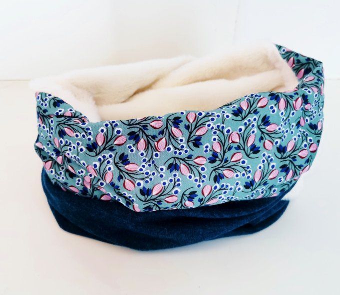 snood double moumoute menthe et canard