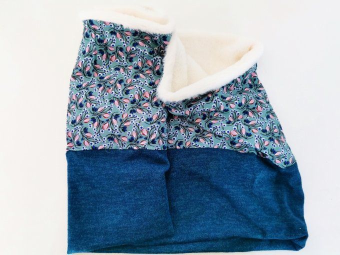 snood double moumoute menthe et canard