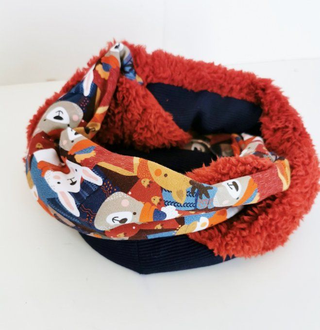 Snood double copains d'hiver
