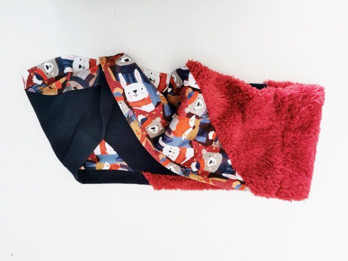 Snood double copains d'hiver