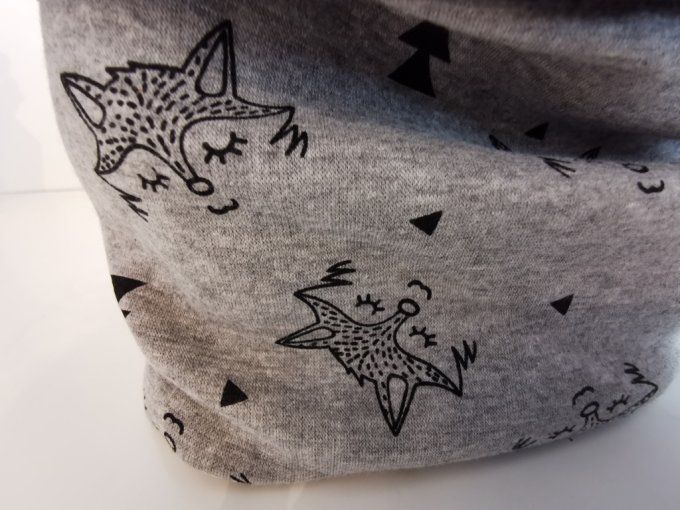 Snood renard gris